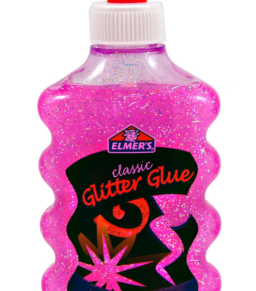 Elmer's Classic Glitter Glue Pink, Washable
