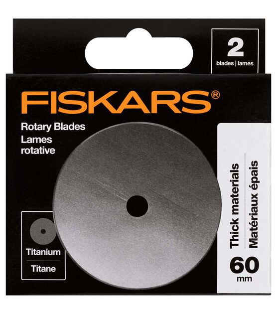 Fiskars 2pk Titanium Rotary Blades 60 mm