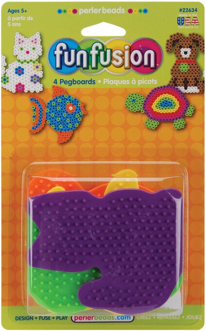 Perler 4ct Small Multicolor Pegboards