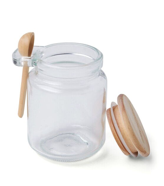 Glass Jar With Spoon