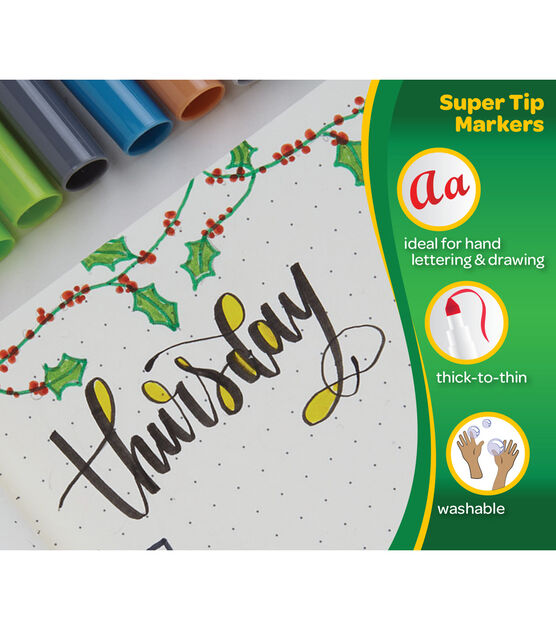 Crayola 100ct Super Tips Washable Markers, , hi-res, image 5