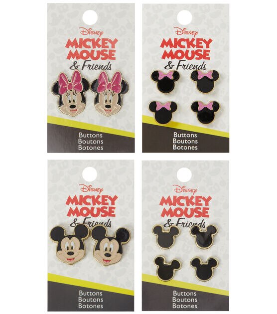 Blumenthal Lansing 7/8" Multicolor Enamel Mickey Face Shank Buttons 2pk, , hi-res, image 6