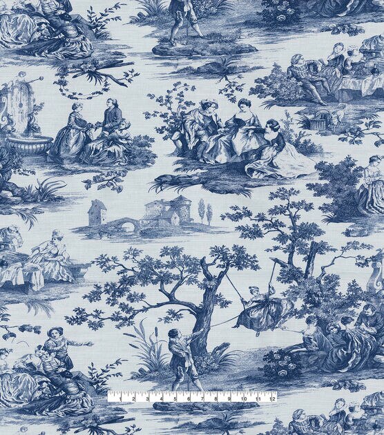 Waverly Multi Purpose Fabric Idyllic Days Sapphire, , hi-res, image 4
