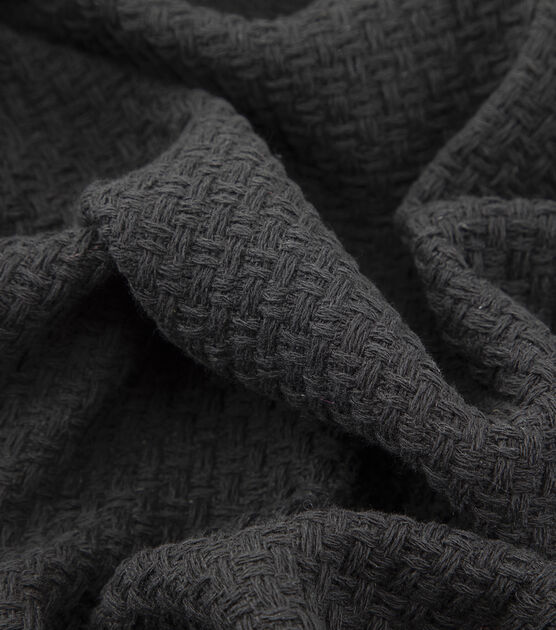 Yaya Han Black Basketweave Tweed Fabric, , hi-res, image 6