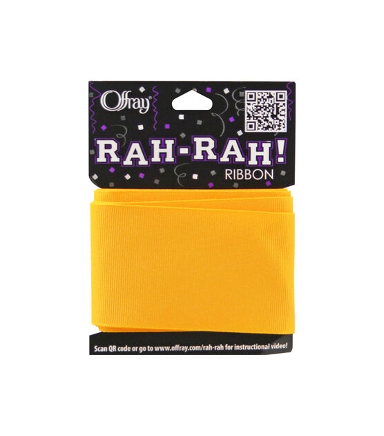 Offray Rah Rah 2.25" x 9' Grosgrain Ribbon, , hi-res, image 1