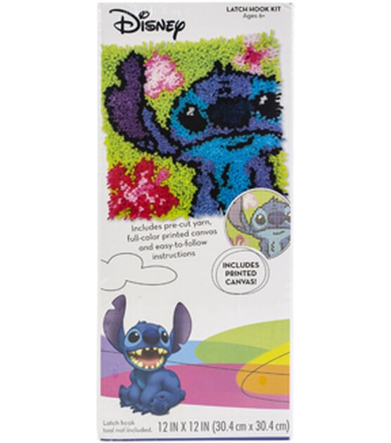 Dimensions Disney Latch Hook Kit 12'' x 12'' Stitch