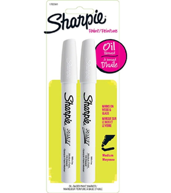 Sharpie 2 pk Medium Point Paint Markers White