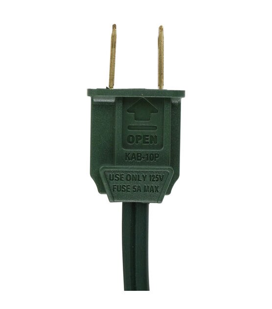 Northlight 9ft Green Indoor Extension Cord -9 Outlets and Foot Switch, , hi-res, image 4