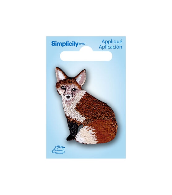 Simplicity Sitting Fox Iron On Patch