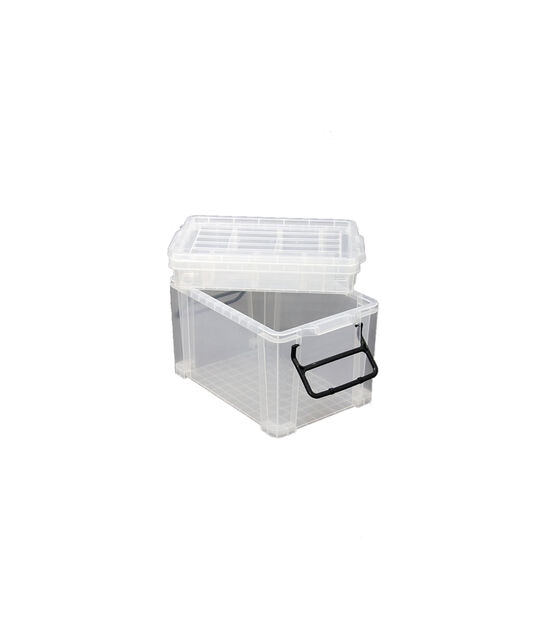 17" x 9" Tall Stacker Durable Plastic Storage Bin With Lid by Top Notch, , hi-res, image 4
