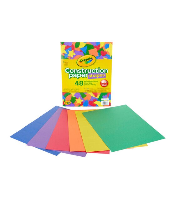 Crayola 48 Sheet 9" x 12" Construction Paper Shapes, , hi-res, image 2