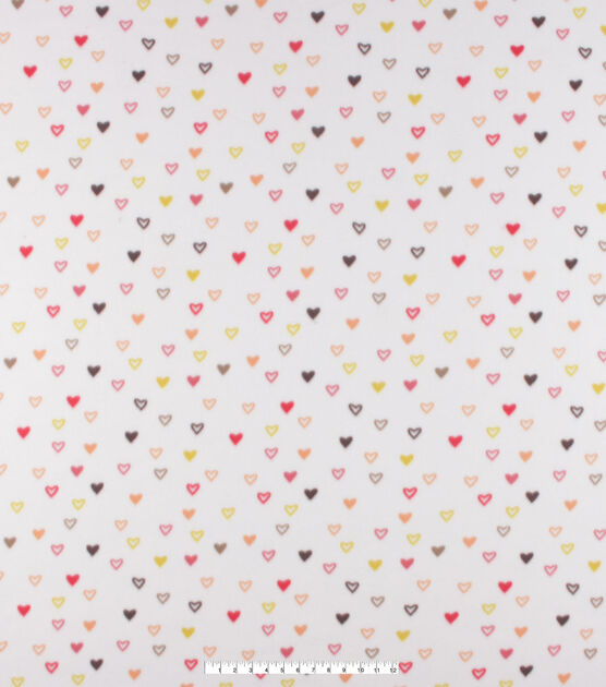 Tiny Hearts Blizzard Fleece Fabric