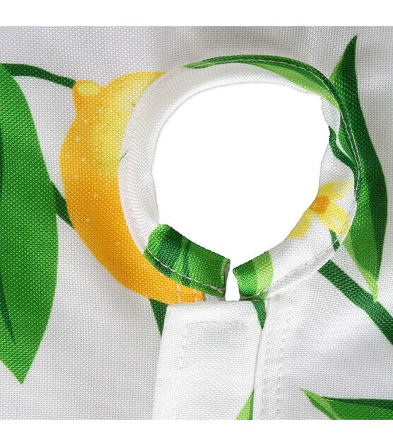 Design Imports Lemon Bliss Outdoor Tablecloth with Zipper 84", , hi-res, image 2