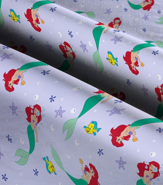 Disney Princess Ariel Flounder Cotton Fabric, , hi-res, image 3