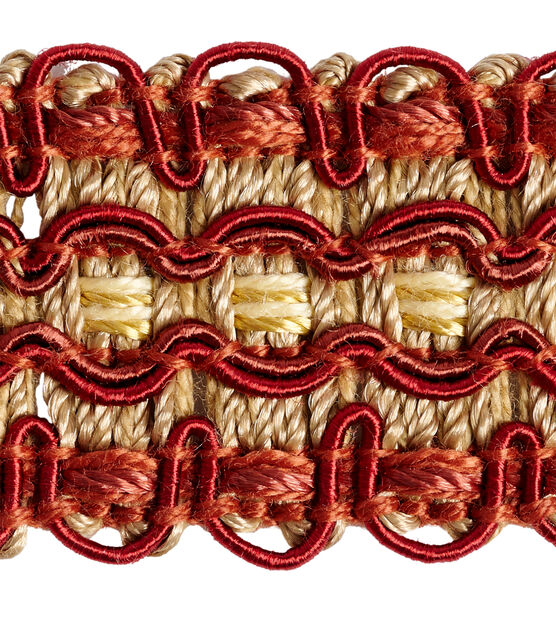 Conso 1in Red & Gold Braid, , hi-res, image 4