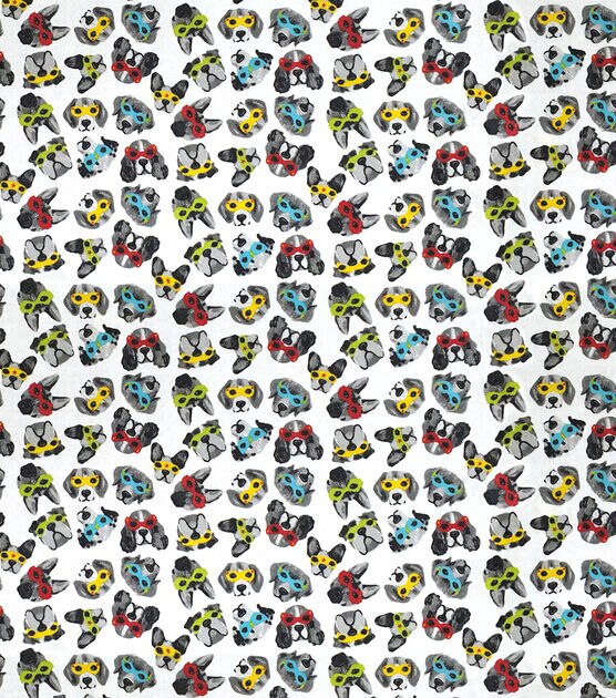 Super Hero Dogs Super Snuggle Flannel Fabric, , hi-res, image 1