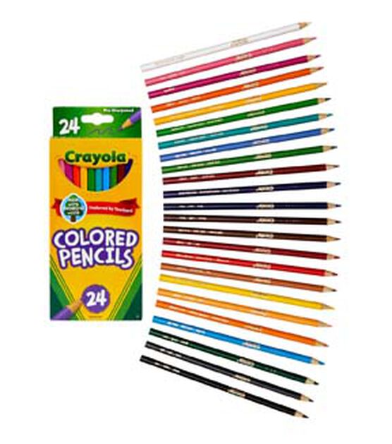 Crayola 24ct Bright Long Colored Pencils, , hi-res, image 2