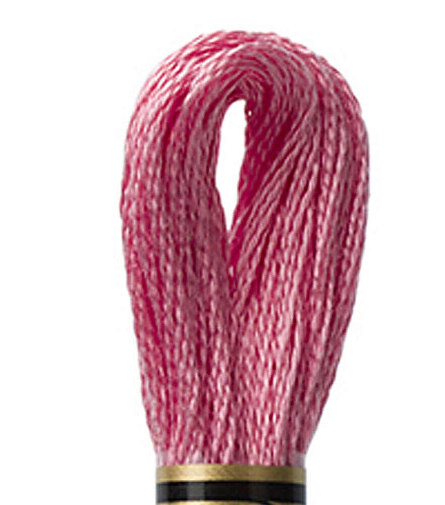 DMC 8.7yd Pink 6 Strand Cotton Embroidery Floss, 962 Medium Dusty Rose, swatch, image 33
