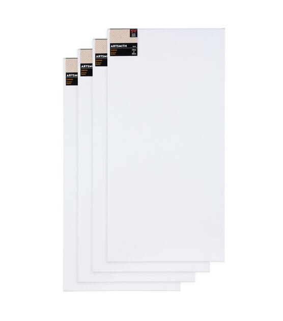 15" x 30" Super Value Series Stretched Cotton Canvas 4pk by Artsmith, , hi-res, image 6