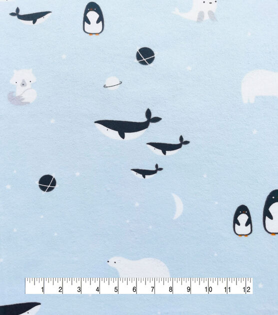 Arctic Animals Nursery Flannel Fabric by Lil' POP!, , hi-res, image 4
