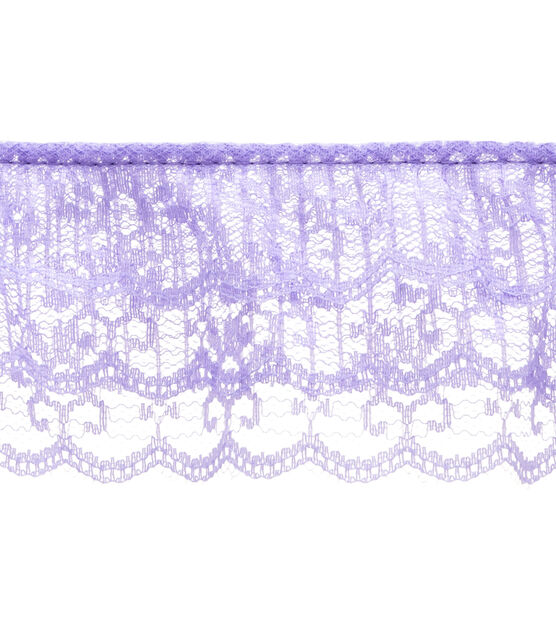 Simplicity 3 tier Lace Ruffled Trim Lavender