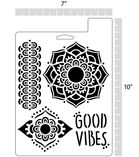 Printbob White Mandala Art Stencil, Packaging Type: Packet at Rs 30/piece  in Thane