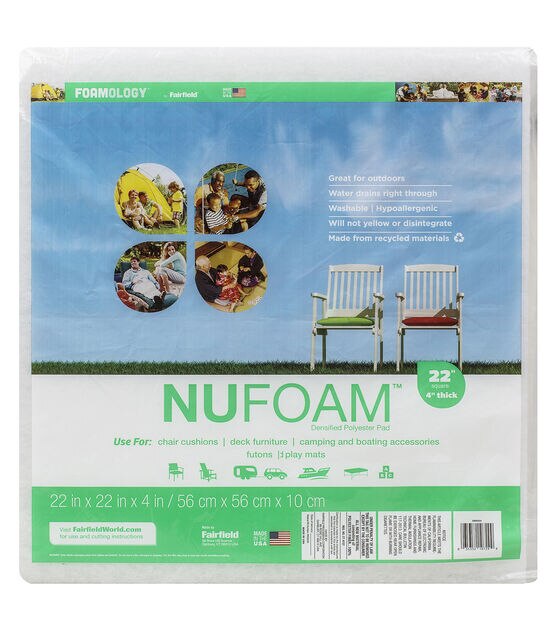 NuFoam Outdoor Safe Pad 22"x22"x4" thick