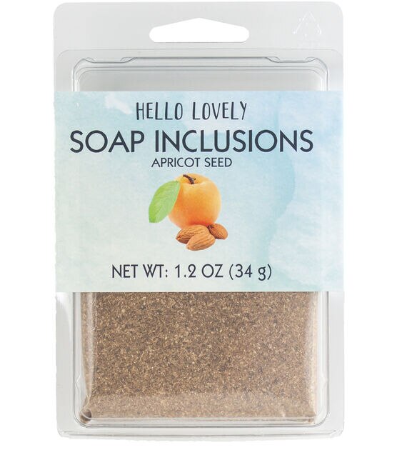Hello Lovely 1.2 oz Beauty Soap Inclusions Apricot Seed