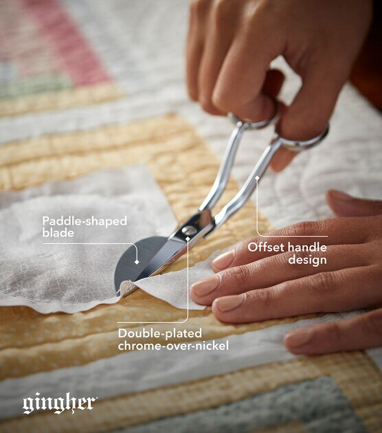 Gingher Knife Edge Applique Scissors 6", , hi-res, image 4