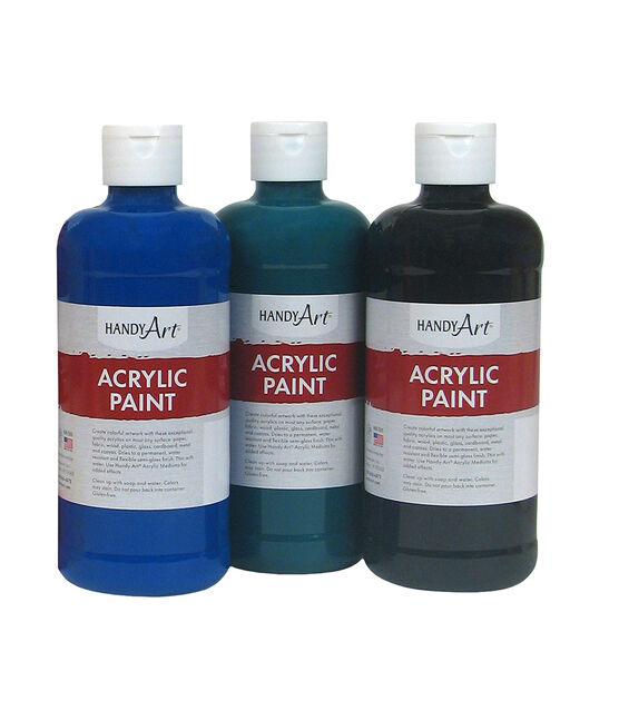 Handy Art 16oz Acrylic Paint Bottles 6ct, , hi-res, image 2