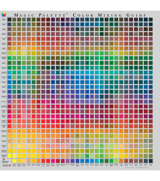 Magic Palette Studio Color Mixing Guide | JOANN