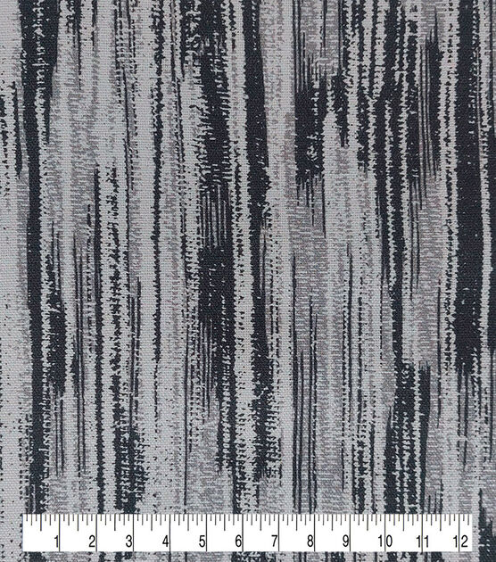 Raining Grey Cotton Canvas Fabric, , hi-res, image 3
