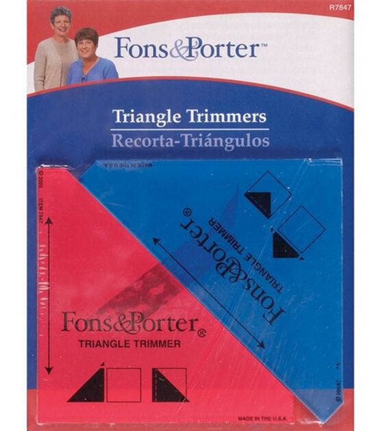 Fons&Porter 0.5"&0.25" Triangle Trimmers