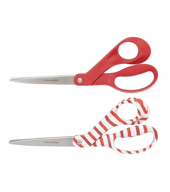Fiskars 8 Red Scissors & Snips Set 2ct