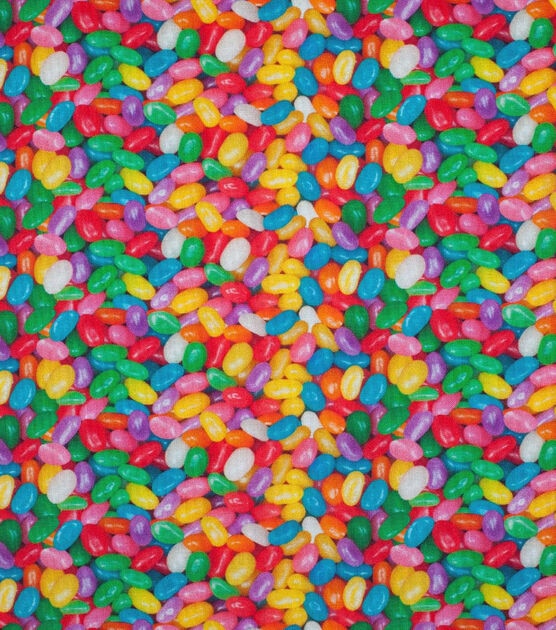 Photo Real Jelly Beans Easter Cotton Fabric