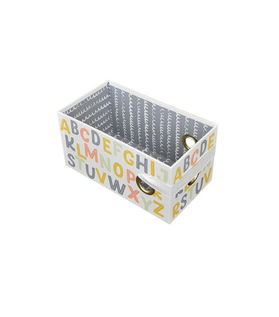 9" Alphabet Rectangle Box With Elastic Strap by Place & Time, , hi-res, image 2