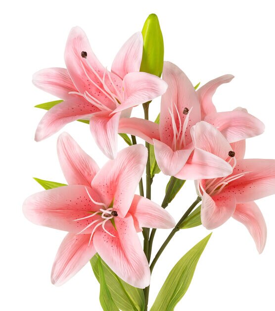 41.5" Light Pink Real Touch Lily Stem by Bloom Room, , hi-res, image 2