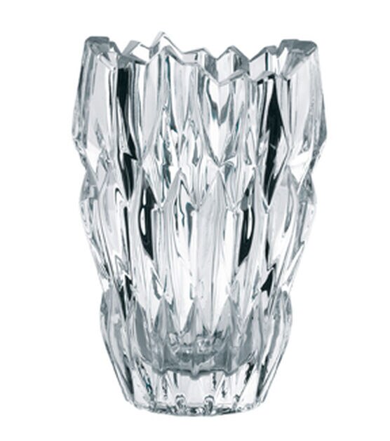 OASIS 6.5" Quartz Oval Crystal Vase