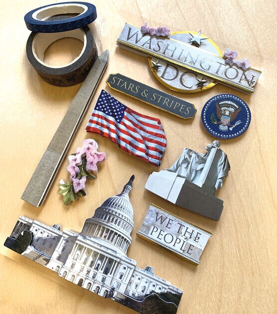 Paper House Washington DC 3 D Stickers, , hi-res, image 2