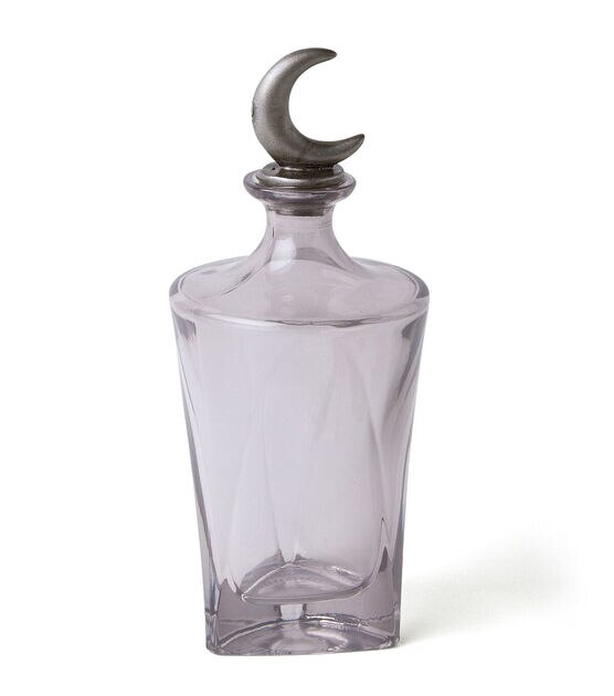7.5" Halloween Gray Potion Bottle With Moon Topper by Place & Time, , hi-res, image 3