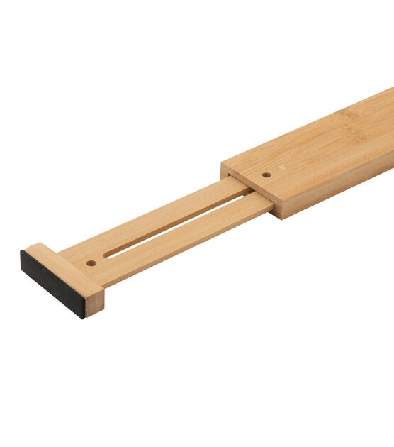 Simplify 17" Adjustable Bamboo Drawer Dividers 2pk, , hi-res, image 2