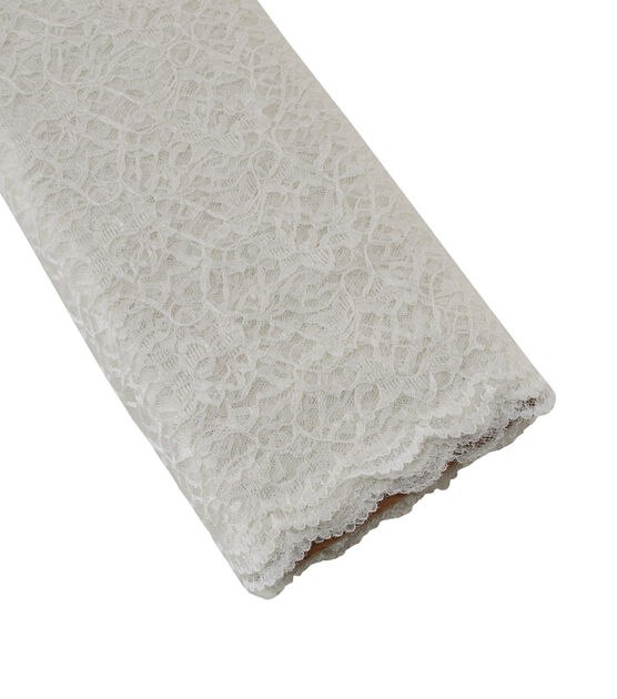 Ivory Lace Fabric by Casa Collection, , hi-res, image 4