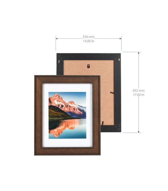 11" x 14" Matted to 8" x 10" Dual Tone Wood Portraint Frame by Hudson 43, , hi-res, image 5