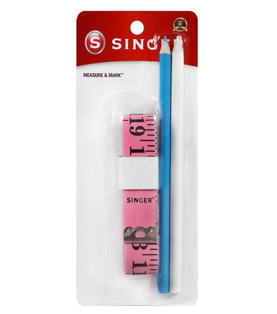 SINGER Measure & Mark Kit -Tape Measure 120in & Marking Pencils 2ct