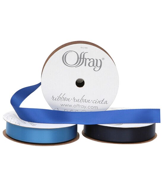 Offray 5/8"x21' Single Faced Satin Ribbon, , hi-res, image 1