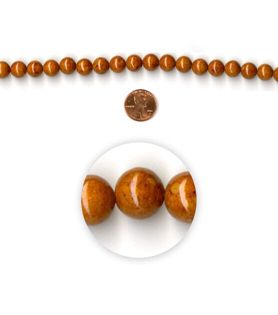 Topaz Brown Quartzite Stone Strung Beads by hildie & jo
