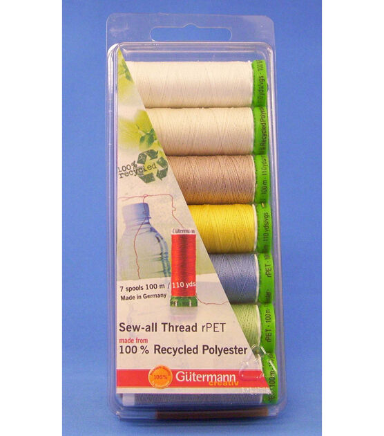 Gutermann Recycled Polyster Thread 7pack, , hi-res, image 1
