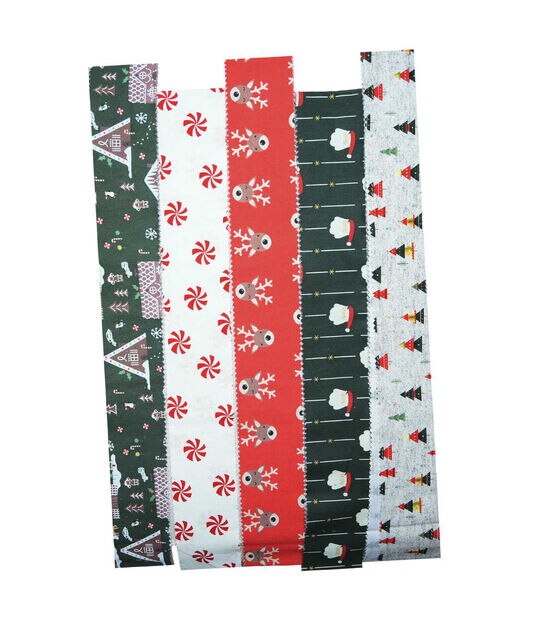 2.5" x 42" Deer & Trees Christmas Cotton Fabric Roll 20ct by POP!, , hi-res, image 2