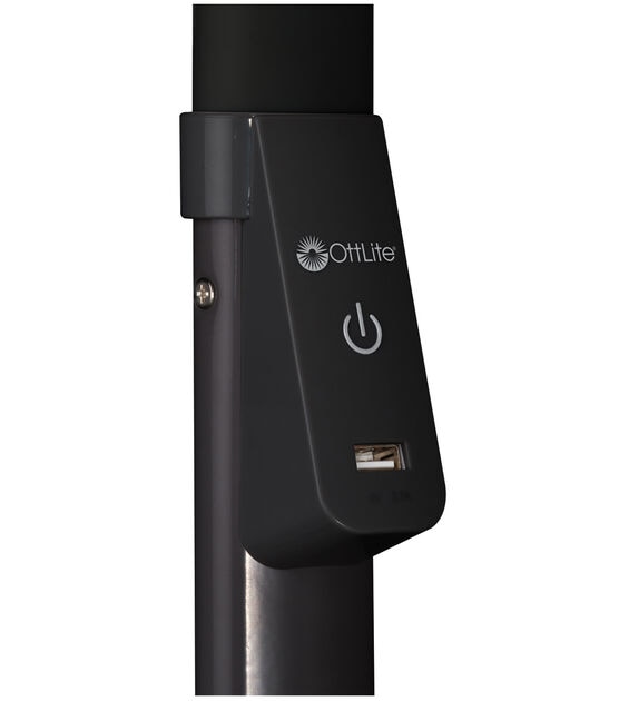 OttLite 62" Dual Shade Adjustable LED Floor Lamp With USB, , hi-res, image 9