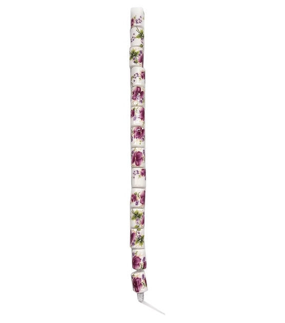 Painted Floral Ceramic Strung Beads by hildie & jo, , hi-res, image 2